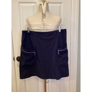 CHICO'S ZENERGY SKORT - Navy Blue 4 Pockets, Tennis, Golf, Size 1.5 = 10
